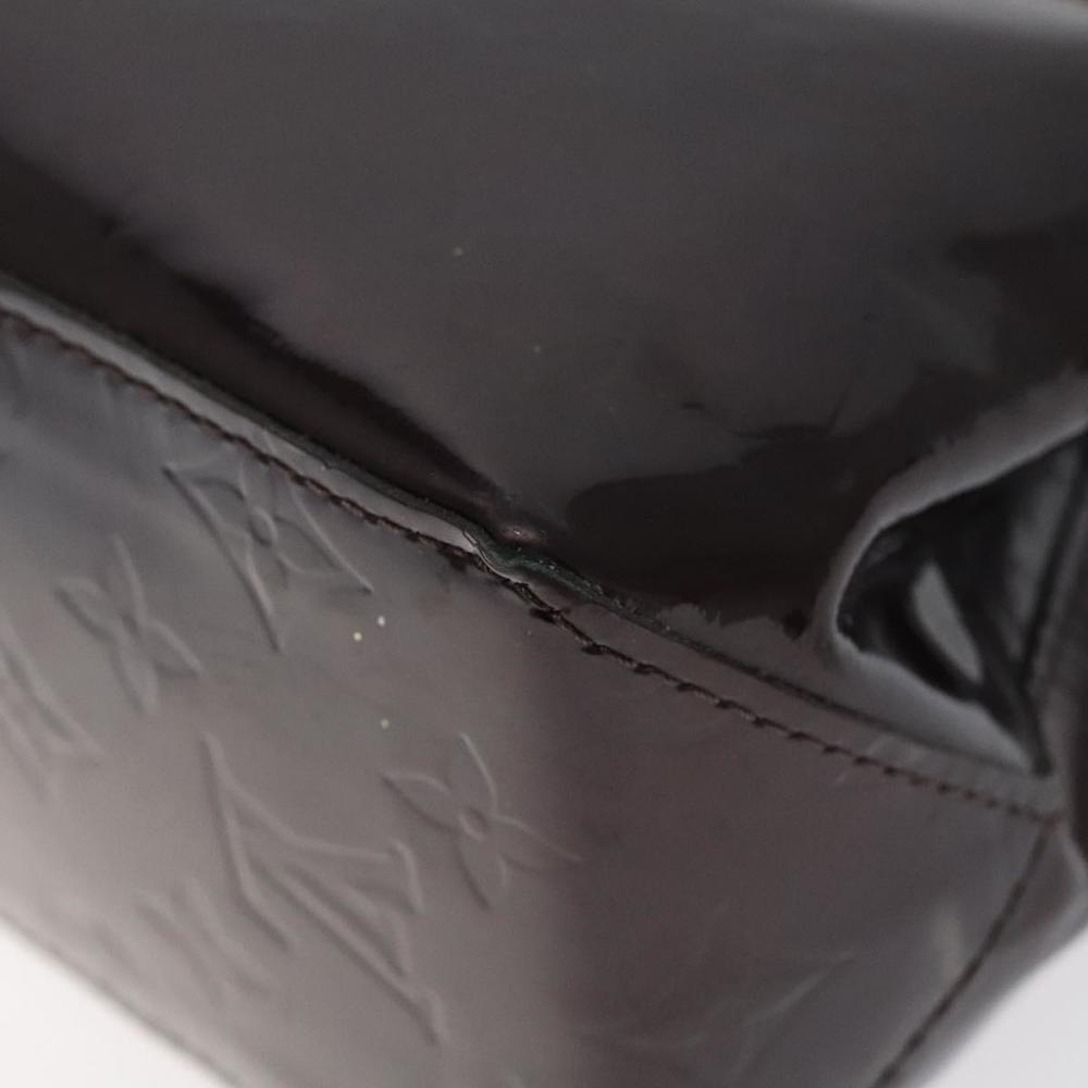 LOUIS VUITTON Monogram Vernis Reade PM Hand Bag Amarante M91993 LV Auth 118523 - Picture 15 of 16